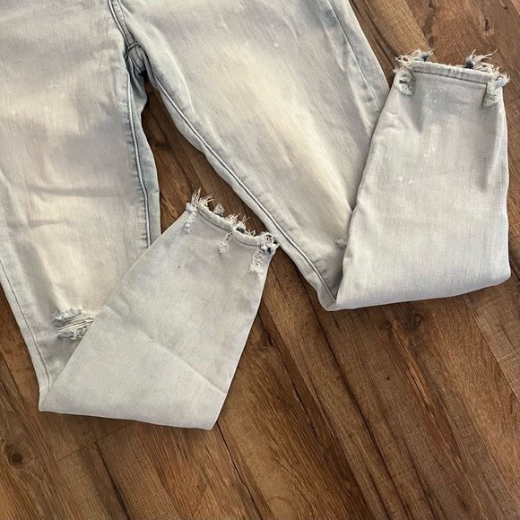 PISTOLA | Arielle Light Wash Paint Splatter Skinny Jeans 28 - Picture 7 of 13